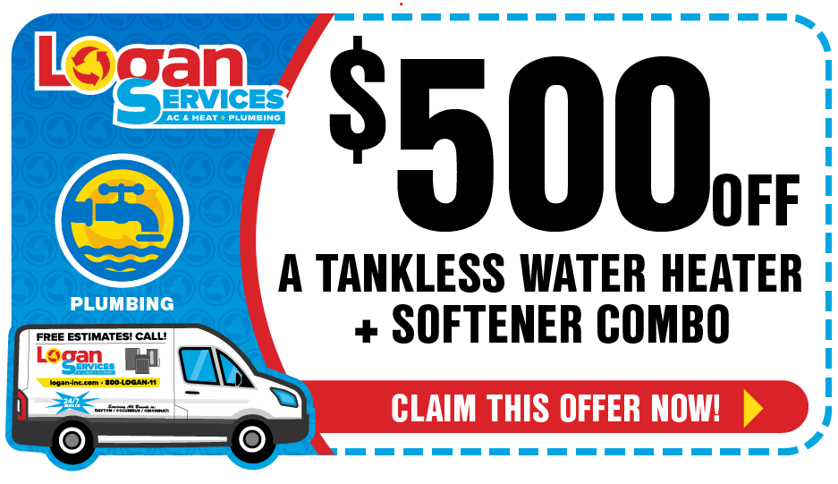 $500 off tankless water heater + water conditioner combo