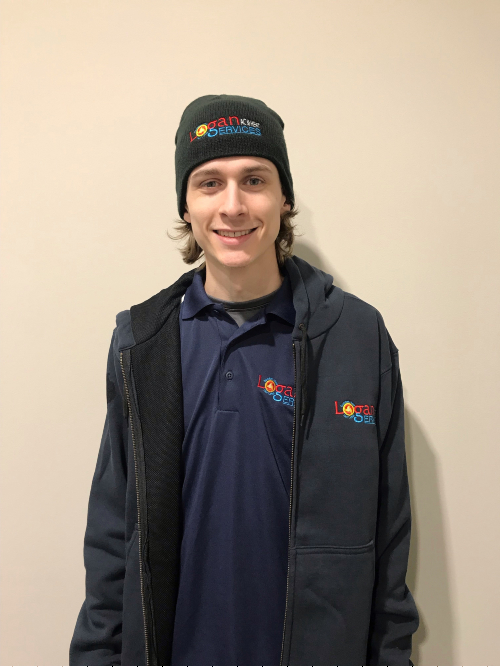 Griffin, HVAC apprentice graduate at Logan Services